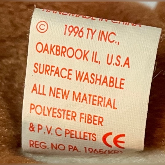 Ty Beanie Babies Pouch The Kangaroo w/ baby kanga PVC Pellets RARE Retired - Picture 8 of 10